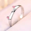 Cute Ring Cat Ear Finger Ring Open Design Fashion Ring Jewelry For Women Young Girl Child Gift Adjustable Ring Jewelry Wholesale 3