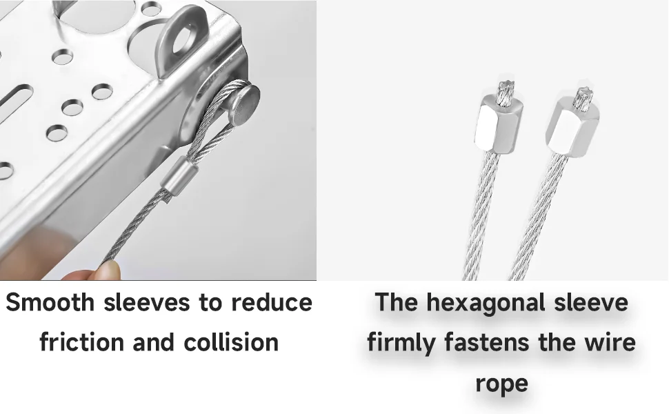 Description Picture 4 of itemSectional Garage Door Lift Cable Drum + 1/8" 3mm Lifting Steel Wire Rope Heavy Duty Hardware Accessories Parts Replacement Kit