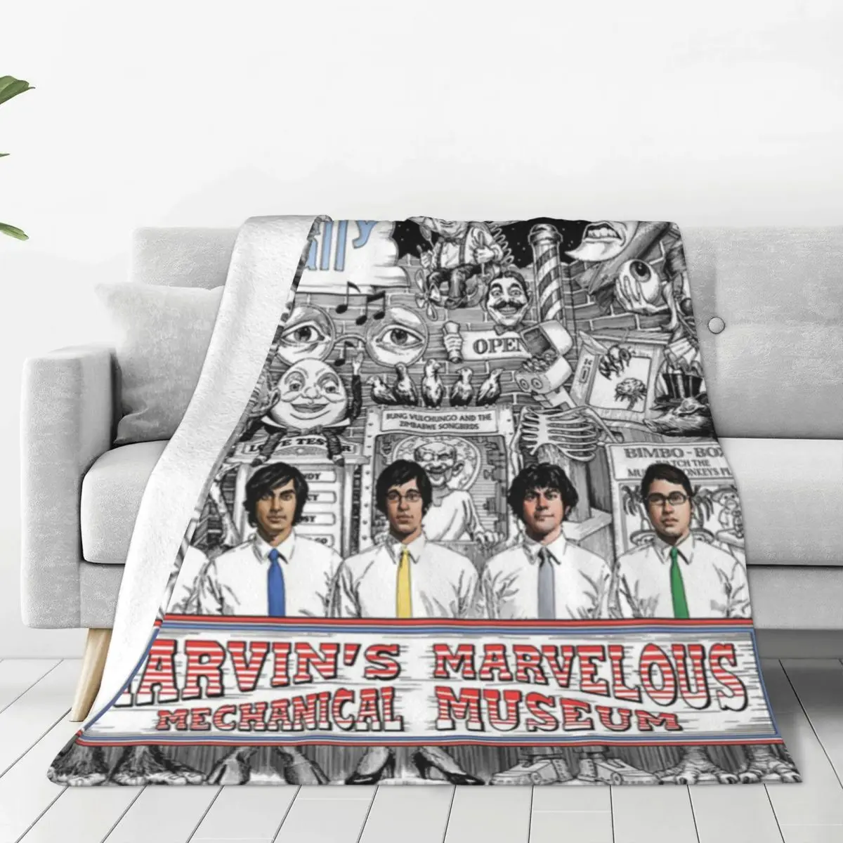 Tally Hall Blankets Rock Music Band Travel Flannel Throw Blanket Warm Soft Outdoor Design Bedspread Birthday Present 2
