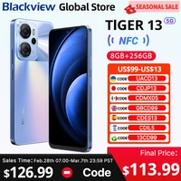 Blackview Oscal Tiger 13 5G Smartphone 6.67 inch 90Hz IPS Display NFC 5000mAh Unisoc T760 256GB 50MP AI Camera Mobile Phone