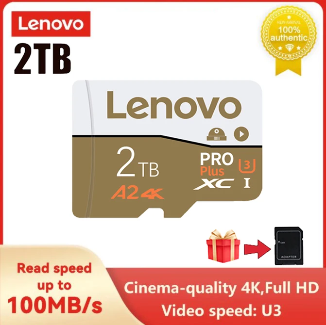 

SD-карта памяти Lenovo, класс 10, 1 ТБ, 128 ГБ, 64 ГБ