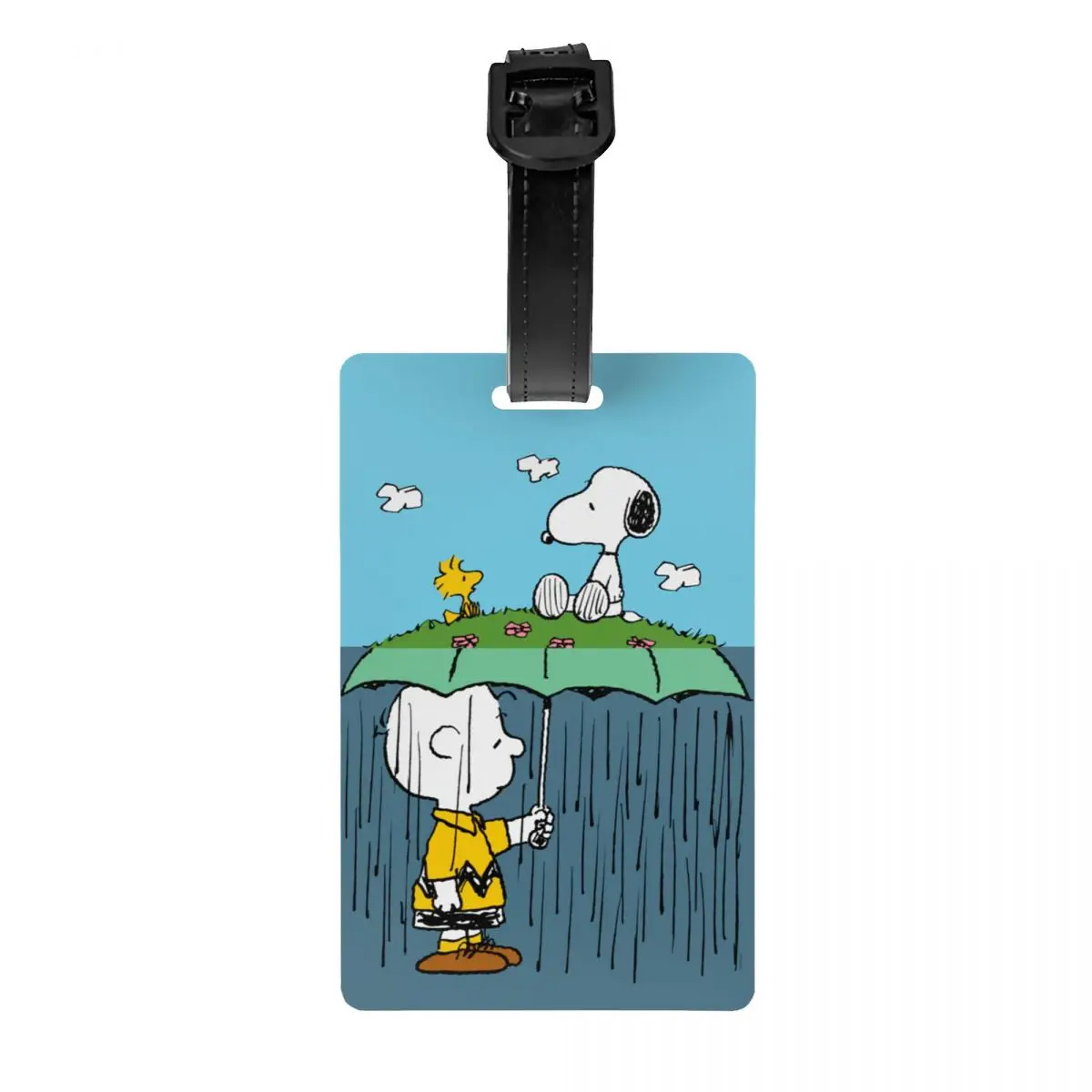 

Custom Cute Cartoon Snoopy Luggage Tag Privacy Protection Baggage Tags Travel Bag Labels Suitcase