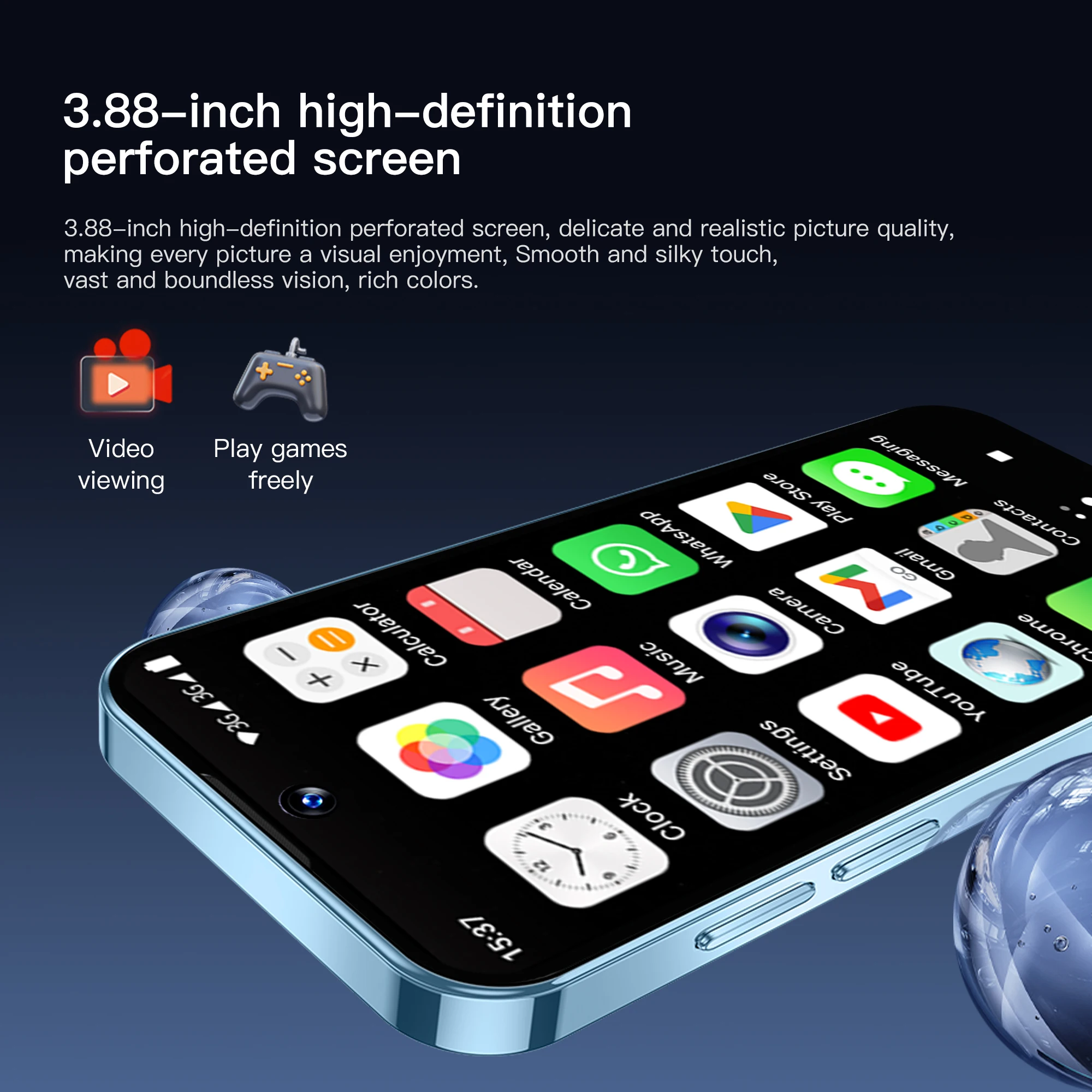 SERVO 19E MAX Small Android Smartphone 3G Network RAM 2GB ROM 16GB Google Play Face Unlock 2 SIM Standby Mini Pocket Cellphones