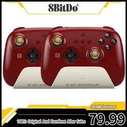 8BitDo FC40 I/II Ultimate Bluetooth Controller 10th Anniversary Chinese Style Retro Celebrations Gamepad With Charger Dock