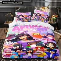 APHMAU Bedding Set Single Twin Full Queen King Size Kawaii Aphmau Bed Set Aldult Kid Bedroom Duvetcover Sets 3D Print Anime Bed