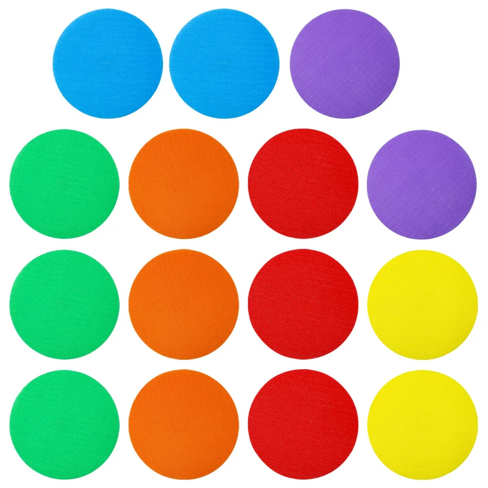 카펫 마커 스티커 교실, 여러 가지 빛깔의 바닥 원형 점 러그 마커, 미끄럼 방지 바닥 스티커 점, 24 개 