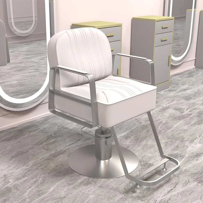 Beauty Salon Recliner Barber Chair Barbershop Adjustable Speciality Equipment Barber Chair Modern Comfort Silla Furniture QF50BC