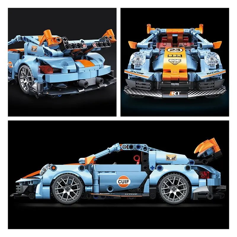 523pcs Building Blocks City Speed Car Festive Gift Giving Racing Vehicle with Super Racers Bricks Toys for Children Boy Gift 4
