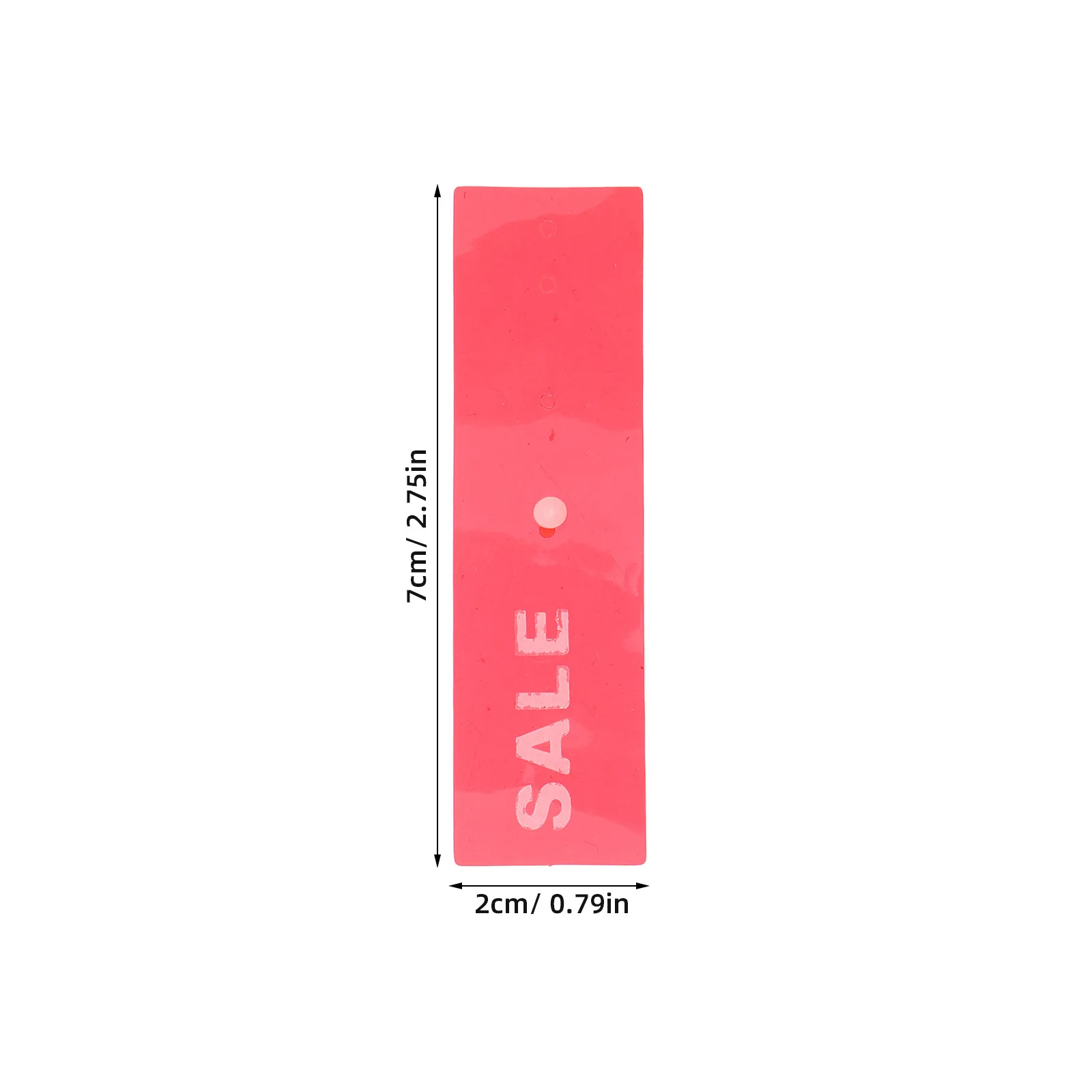 10Pcs 옷걸이 태그 PVC 플라스틱 마커 판매 라벨 스냅 디자인 재사용 가능한 소매점 조직 용품 레드
