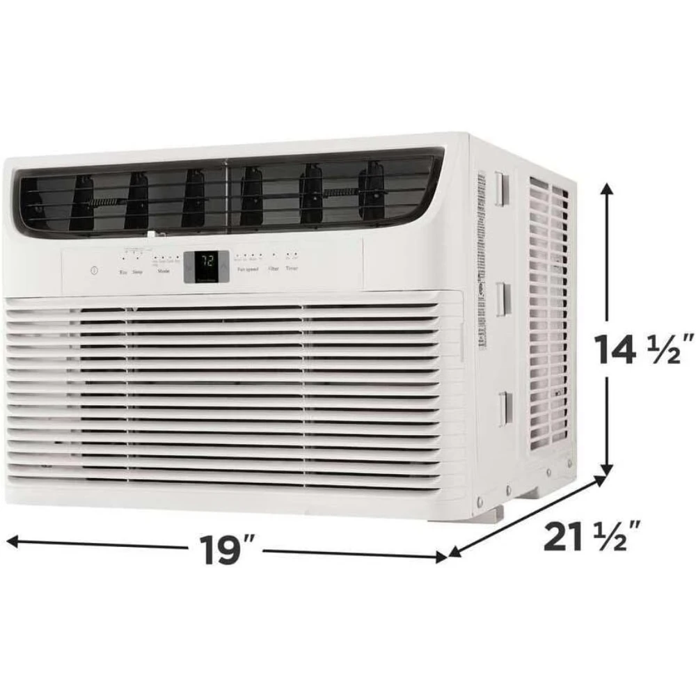 FHWC103TC1 Window Air Conditioner, 2024 10,000 BTU Electronic Controls, White 21.4"D x 18.9"W x 14.6"H 3