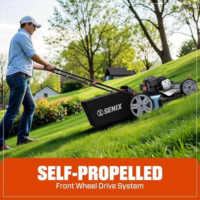 Customizable LSSG-M9 21-inch Gas Self-Propelled Lawn Mower - 140 cc 4-Cycle Briggs & Stratton Engine, Bagging, Mulching 3