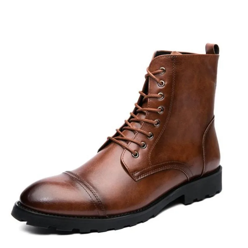 

Мужские классические ботинки челси высокого качества, уличные зимние осенние кожаные ботинки, удобная прогулочная обувь, мужские ботинки
