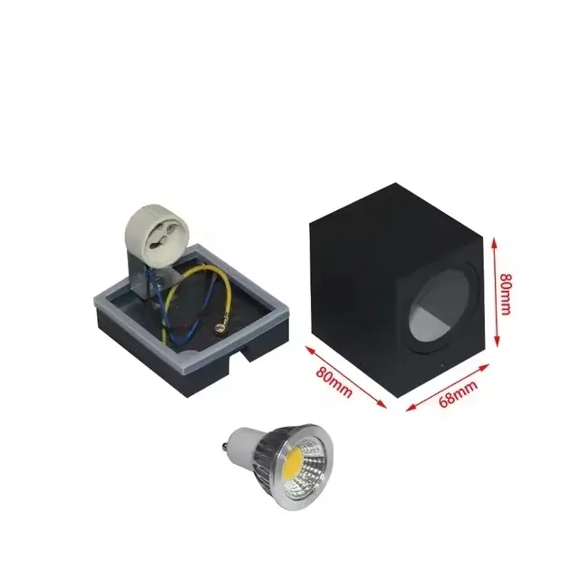 Waterproof Modern Outdoor LED Wall Lamp – Double Head, 5W/10W, Aluminum Finish