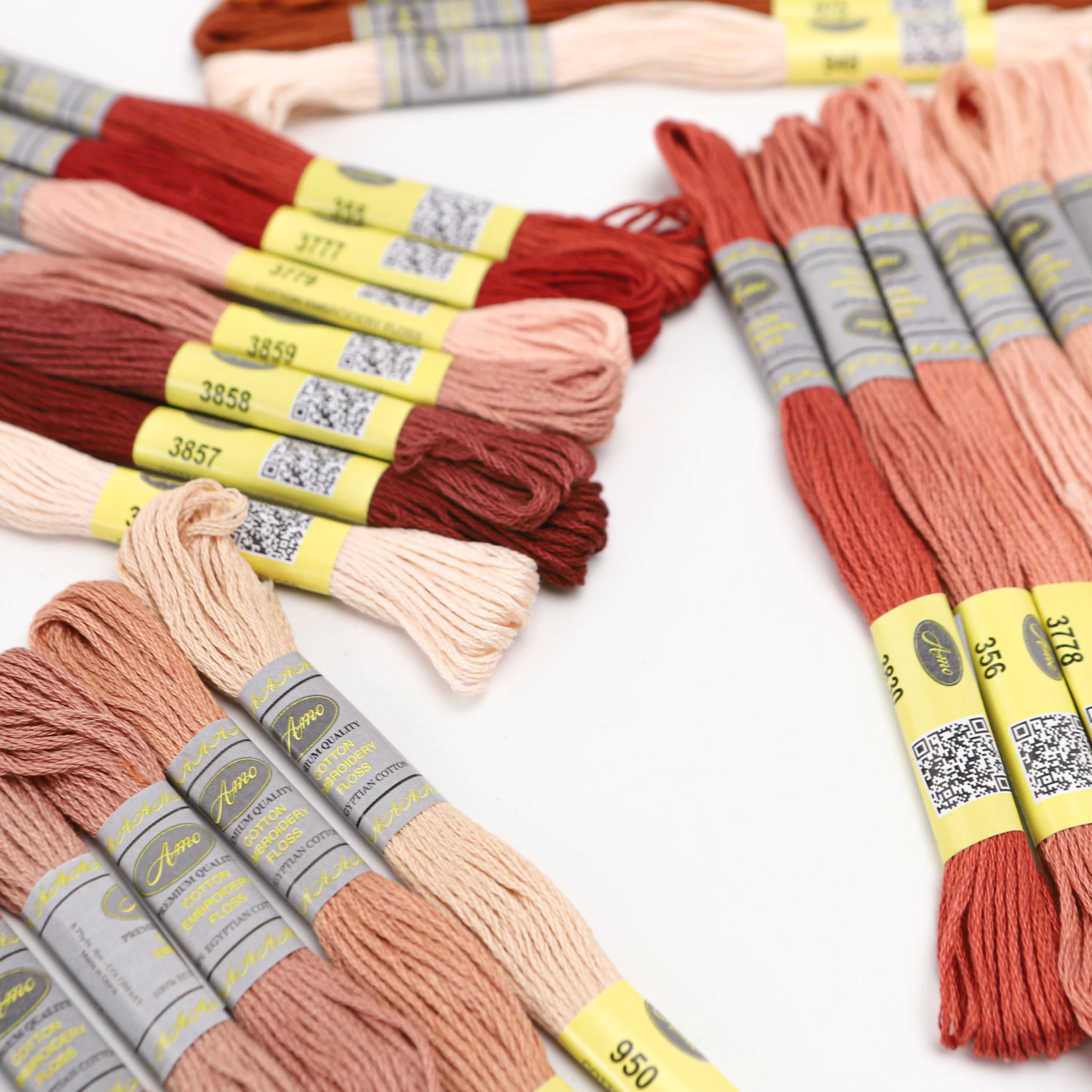16th DMC Chart Column Brown 12 Skeins 8M Mercerized Egyptian Cotton Embroidery Floss Cross Stitch Mouline 27 Colors Available embroidery thread,cross stitch kit
