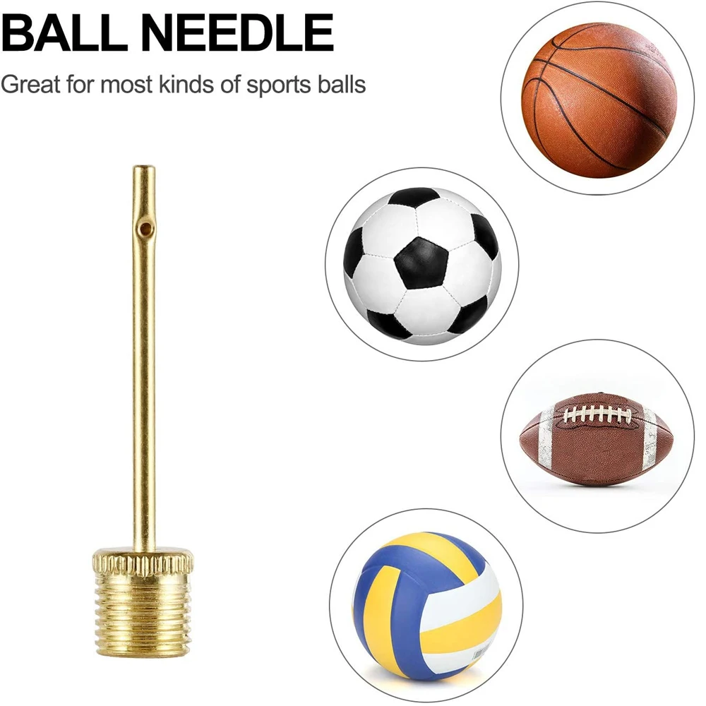 5-Piece Bike Pump Needle & Valve Adapter Set - For Football, Balls & More