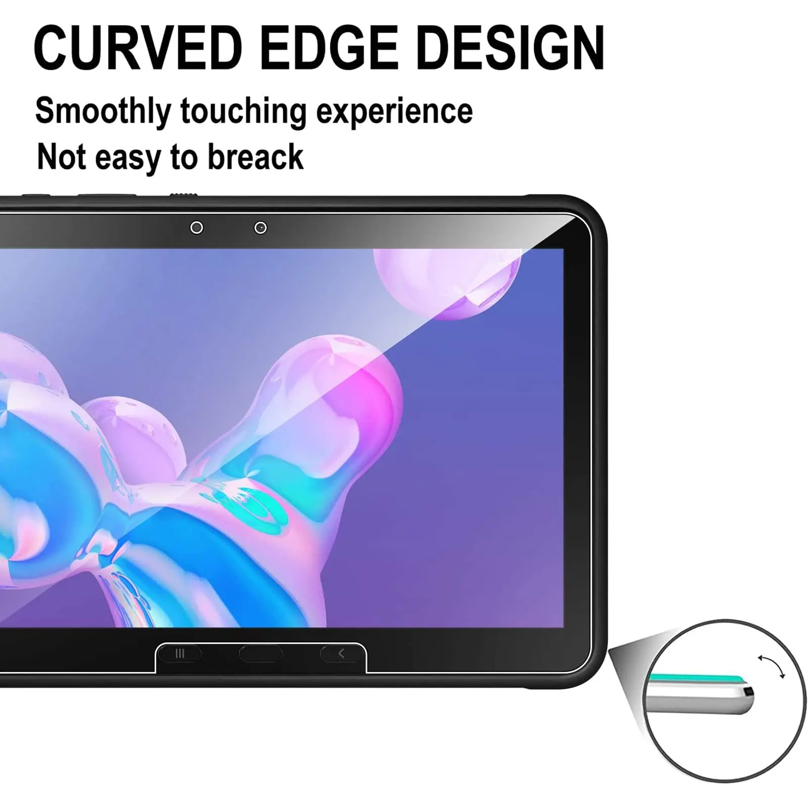 Screen Protector for Samsung Galaxy Tab Active 4 Pro/Active Pro 10.1 Inch HD Clear 9H Hardness Anti-Scratch Tempered Glass Film 6