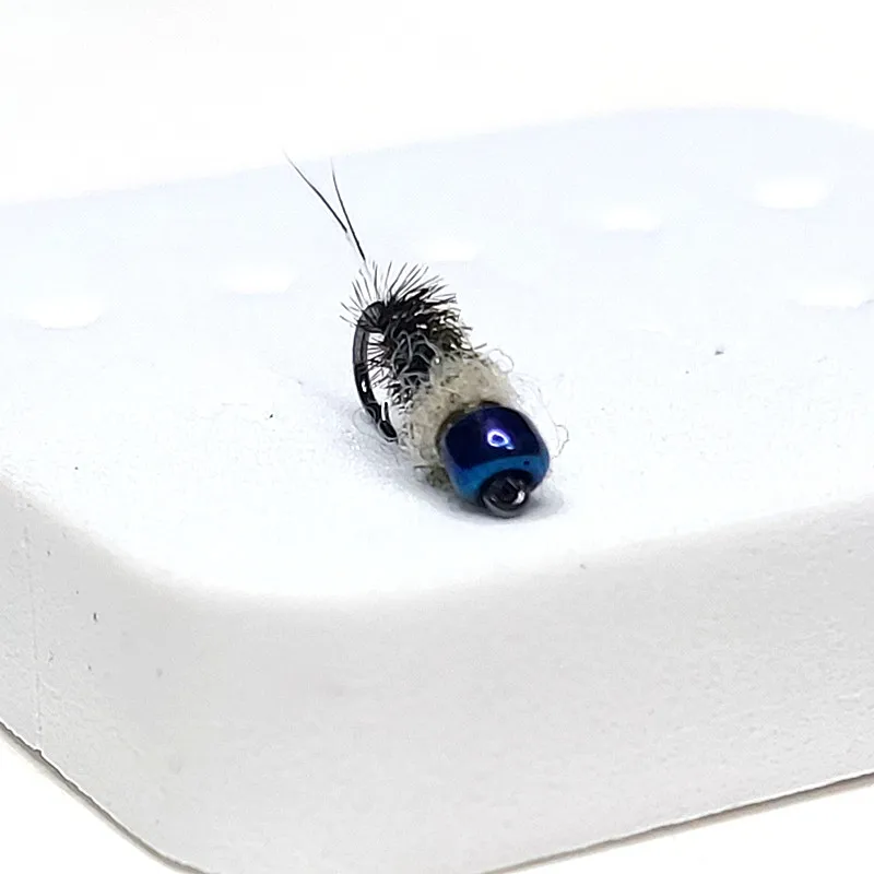 

KKWEZVA 15 pcs Peacock feather nymph mini bait insect slow style salmon fly trout single stem fly fishing bait fishing gear
