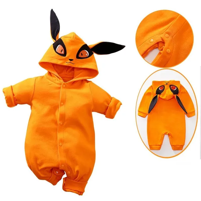 Peleles de Anime para bebés de 0 a 18 meses, disfraz de Cosplay para recién nacidos, Akatsuki, Nezuko, Tanjirou, ropa de algodón para niños y niñas - Imagen 2