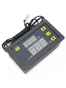 Термостат W3230, 12 В, 24 В, AC110-220V А, цифровой контроллер температуры, светодиодный дисплей, термостат с контролем нагрева/охлаждения