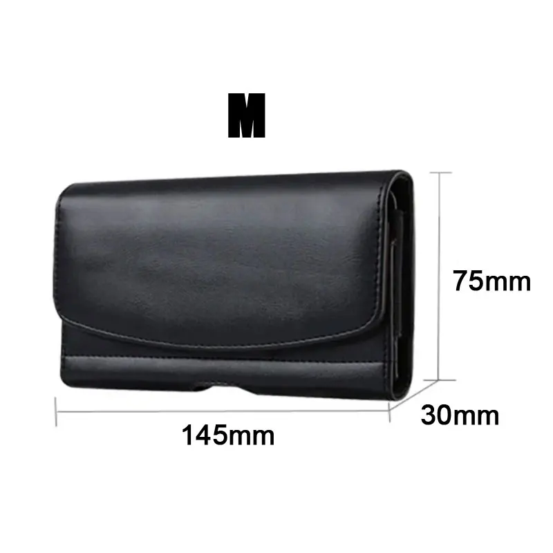 Leather Phone Pouch with Card Holder and Belt Clip