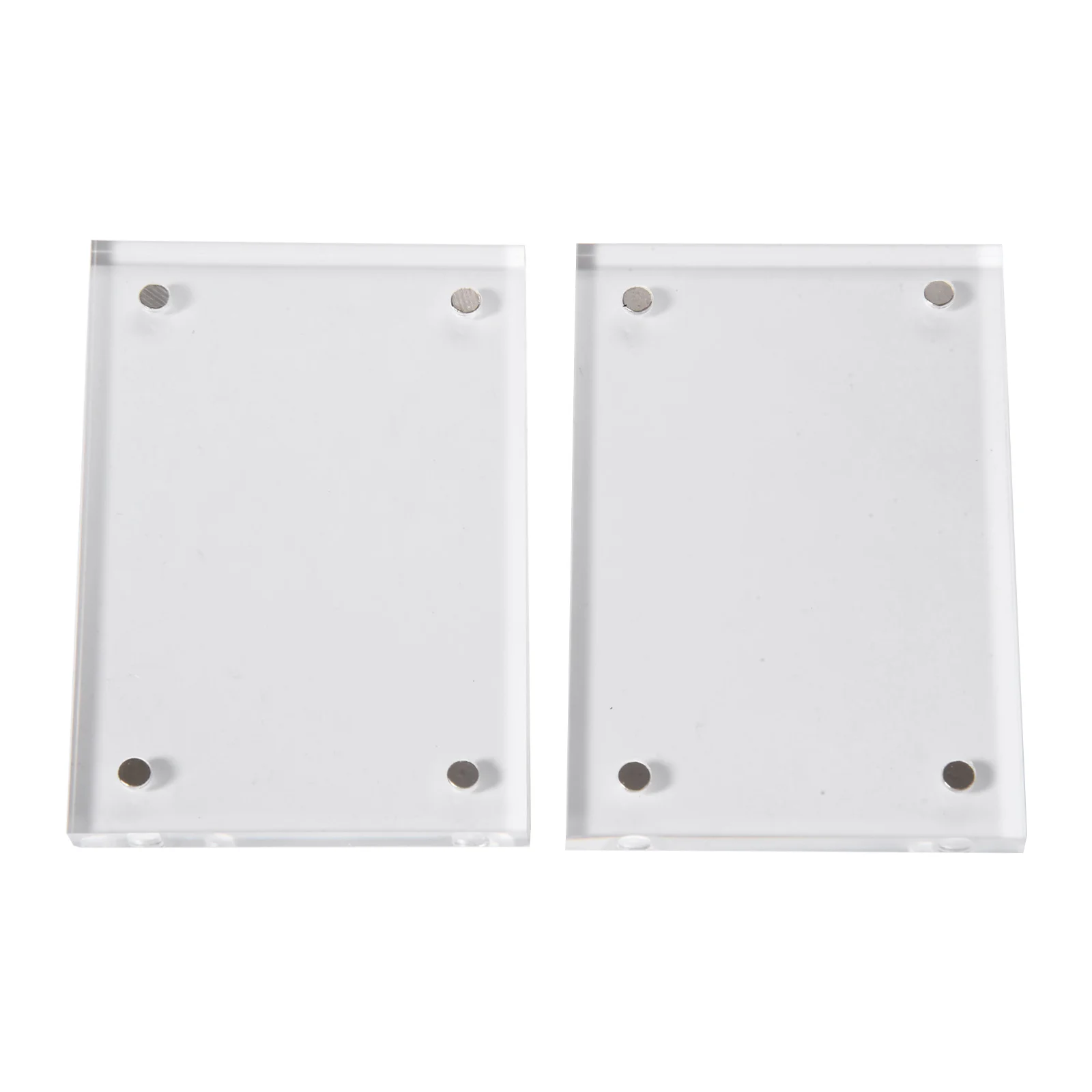 Photo Frame Acrylic Display Holder Transparent Photo Frame Acrylic Magnetic Display Frame Poster Display Stand 5+5mm 7 Sizes Home/office/Room Desk Decoration