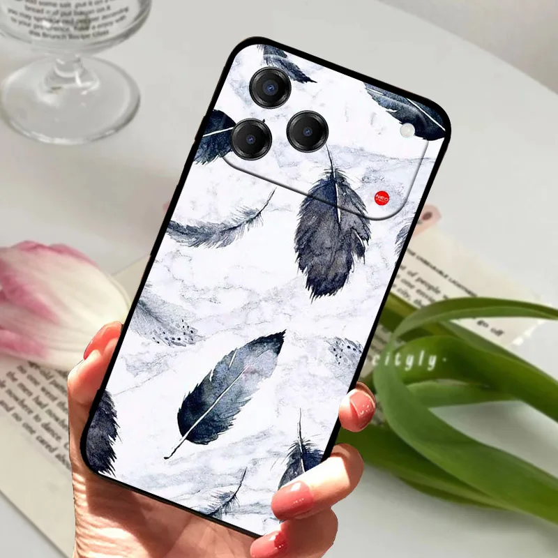 Luxury TPU Silicone Soft Back Cover for ZTE Blade V80 Pro 4G - Elegant  Coque