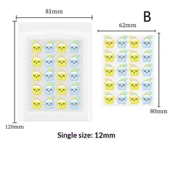 Invisible Ultra - Thin Hydrocolloid Acne Pimple Patches - 20 Pack for Day and Night Facial Care Treatment (B)