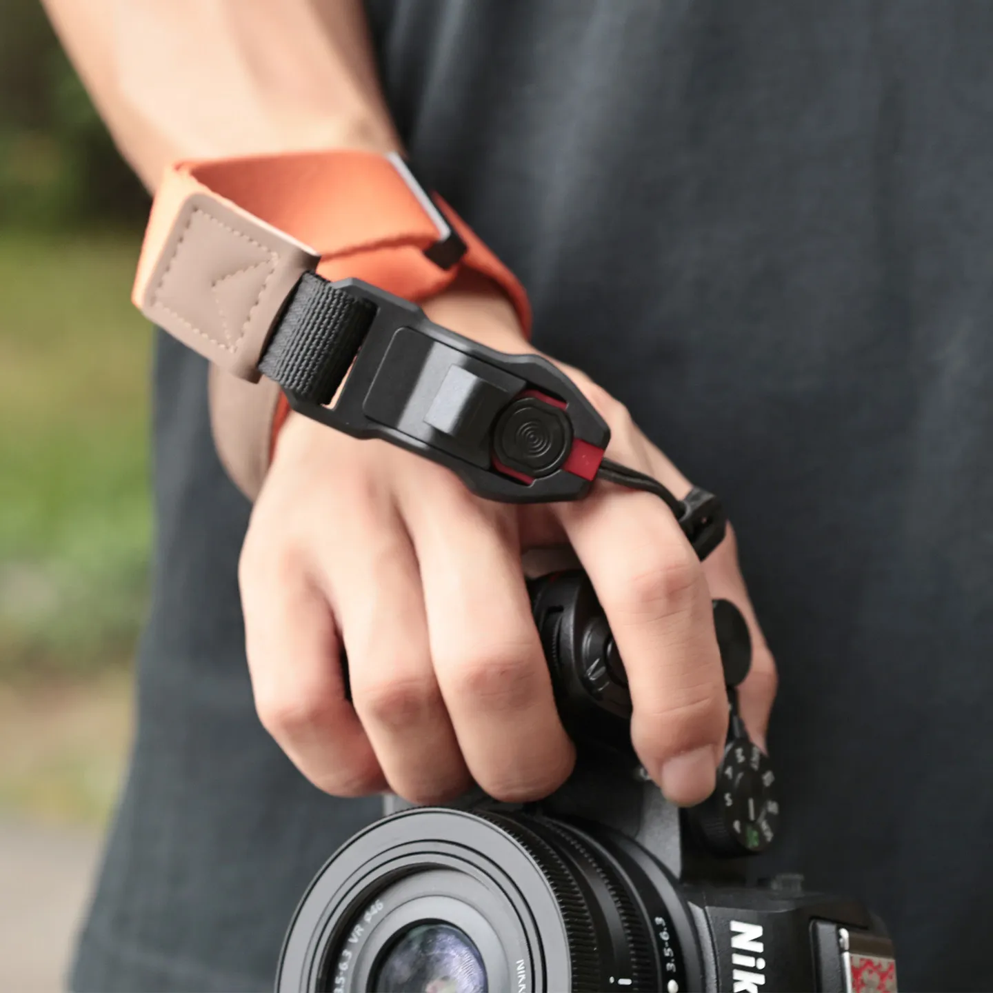 캐논 후지 파나소닉 라이카 DSLR 미러리스용 퀵 릴리스 카메라 손목 스트랩 - 마그네틱 스냅온 핸드 스트랩 호환 가능