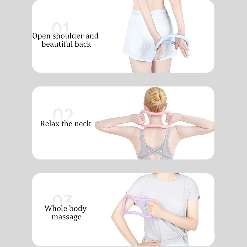 Yoga Ring For Pilates And Fascia Massage Soft Stretch Circle_voghion.com