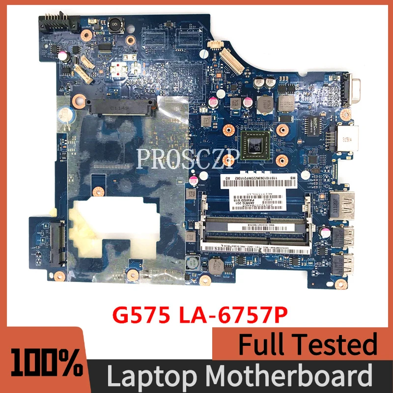 

High Quality Mainboard For LENOVO Ideapad G575 EME300 Laptop Motherboard PAWGD LA-6757P DDR3 216-0774207 100% Full Working Well