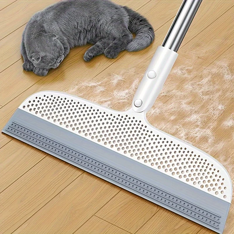 Magic broom with detachable head and double-sided silicone scraper 1