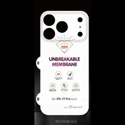 2 - Piece HD Matte Transparent Soft Hydrogel Screen Protector Set - Front and Back Unbreakable Film - iPhone Air (2x Matte Back)
