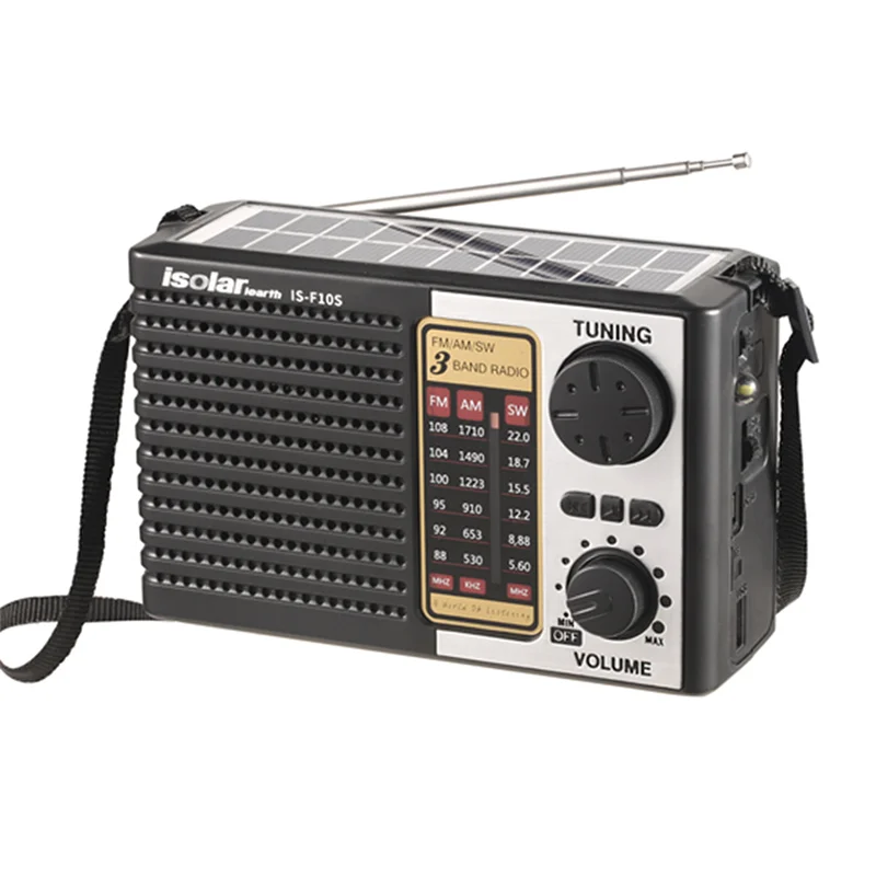 Многофункциональное радио с питанием от солнечной батареи AM FM SW портативное