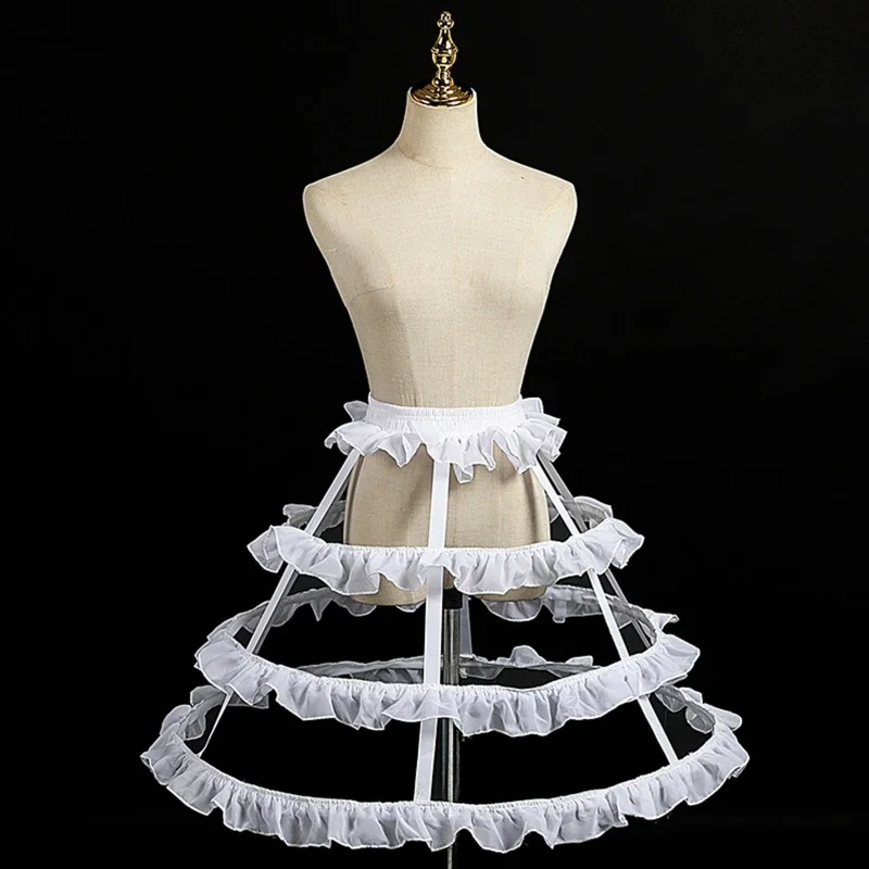 Crinoline Underskirt Petticoat Cage 2/3/4/5 Hoops for Women Girls Bridal Dress Vintage Ball Gown Short Long Hoop Skirt petticoat skirt petticoat underskirt wedding underskirt lolita petticoat flower girl underskirt wedding petticoat vintage underskirt