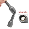 5pcs Socket Adapter Hex Drill Bit Magnetic Nut Driver Set 8mm 5/16" for Electric Drills Screw Driver Power Tool Accessories 6