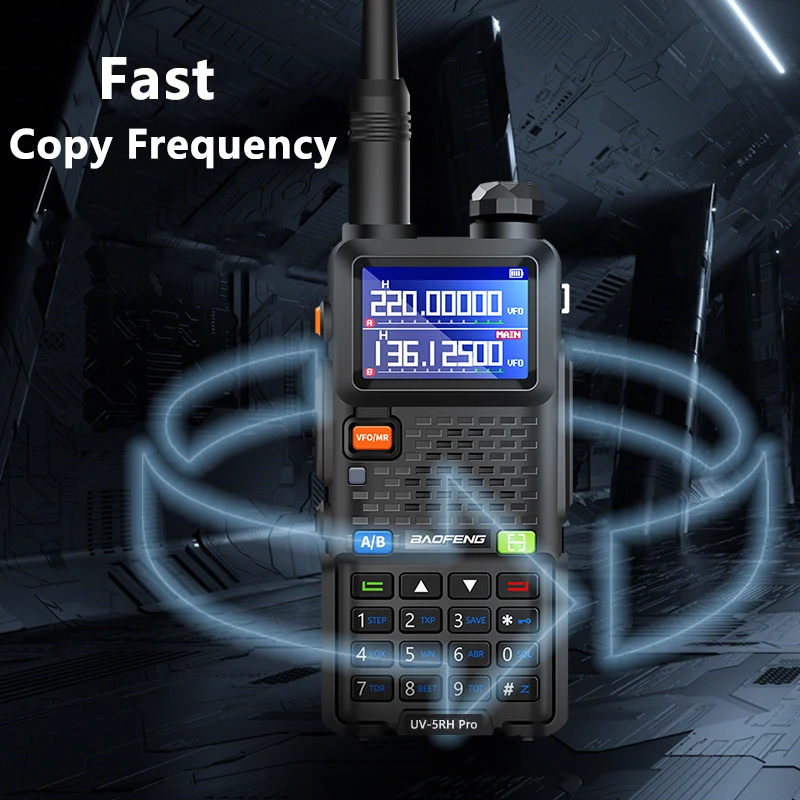 UV-5RM Walkie Talkie Baofeng  14.5W High Capacity Batte USB-C Charger Four-Band 999CH Wirless Copy Frequency Two Way Radio UV-5R 5