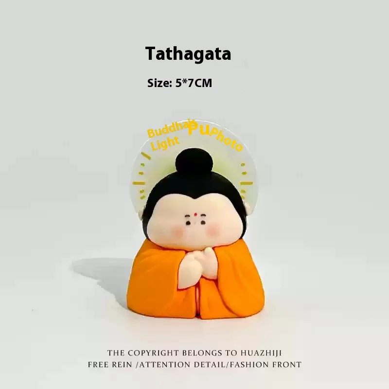 Buddhist Pop Art Sculpture-Revolving Prayer Beads & Glow-In-Dark Base-Unique White Elephant Gift 3d Printed Resin Decor