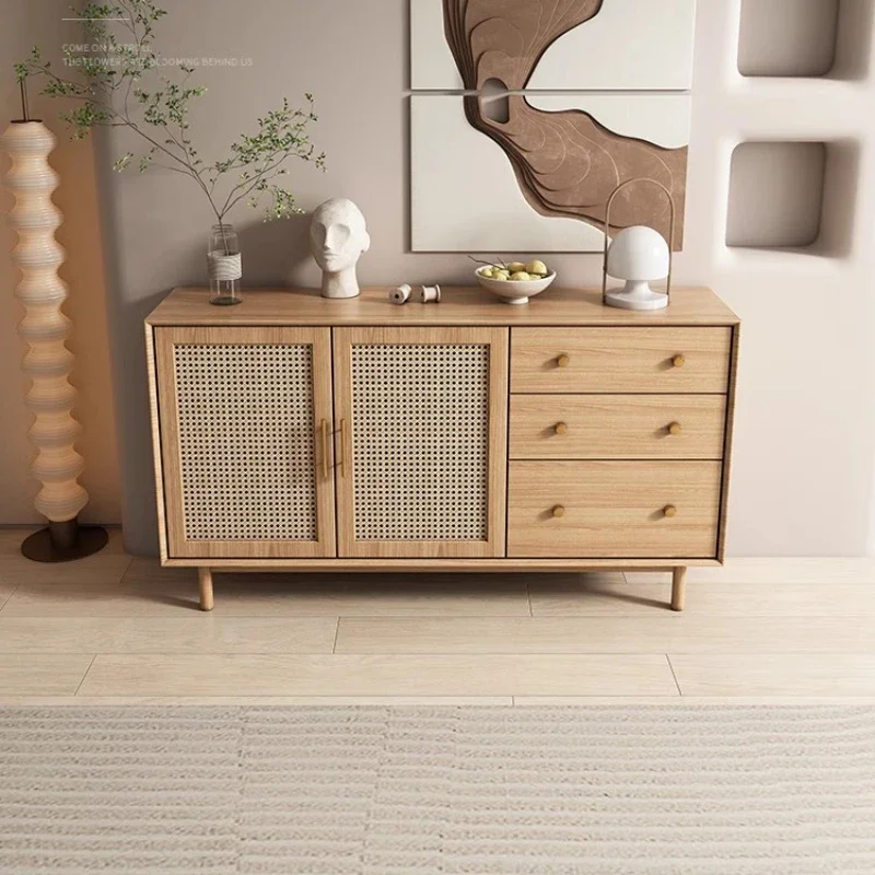 Display Shelf Sideboard Space Saving Furniture Kitchen Auxiliary Table Cabinet Showcases Modern Living Room et Credenza