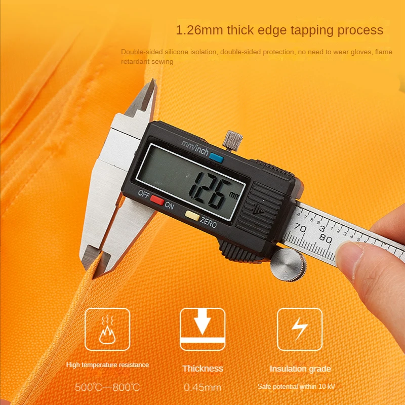 VITCOCO New Silica Gel 100 * 100cm Fire Blanket Fire Blanket Household Kitchen Fighting Appliances Emergency