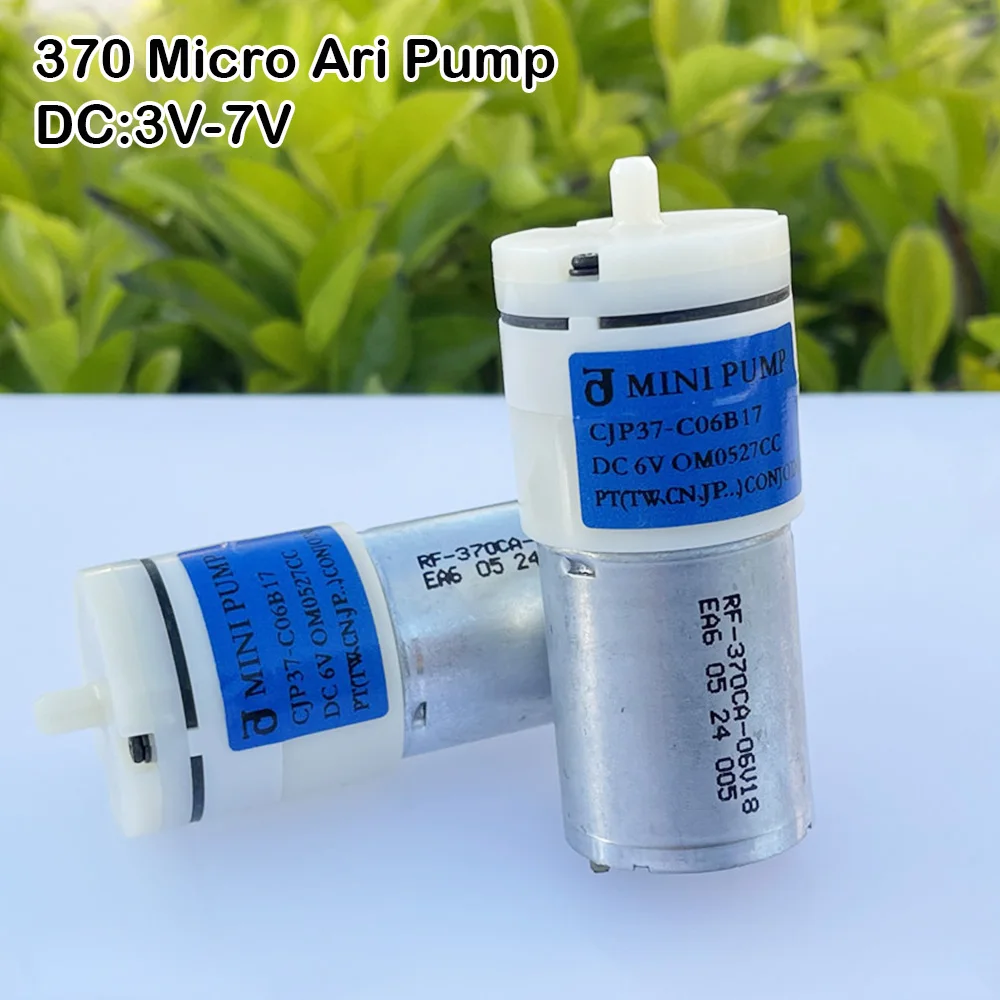 

1PCS DC 3V-6V 370 Air Pump 2L/min Mini Sphygmomanometer Pump CJP37-C Pressure Pump Aquarium Fish Tank Oxygen Mute 3.7V 5V