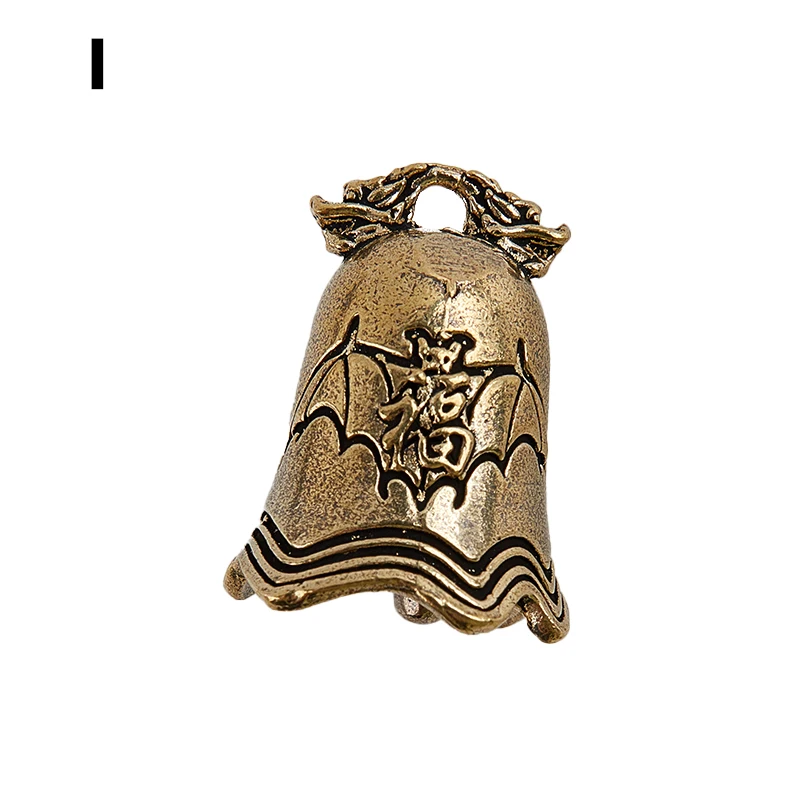 thumbnail image 1 of 1pc Mini Antique Bell China's Mini Brass Copper Sculpture Pray Buddha Fengshui Bell Invitation Buddhism Chinese Bells Home Decor, 1 of 5