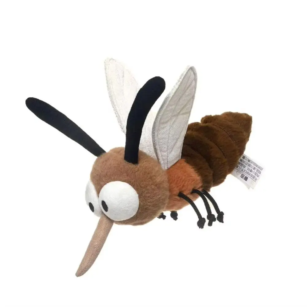 Stuffed Animal Mosquito Plushie Home Decoration Soft Pillow Mosquito Insect Toy Cartoon Funny Insect Stuffed Mosquito Kids Toy