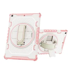 Rotating Stand Tablet Cover Case for iPad (A19 ) 12nd Gen (Pink)