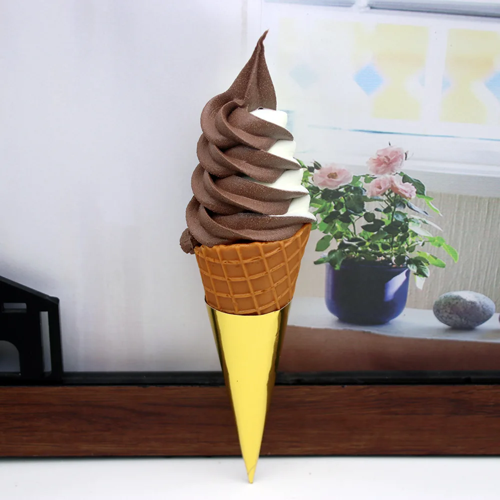 Fake Ice Cream Fake CupCake Cone Model Lifelike Ice Cream DecorPhotography Props Commercial Food Simulation food model,food photography props,kitchen food toys