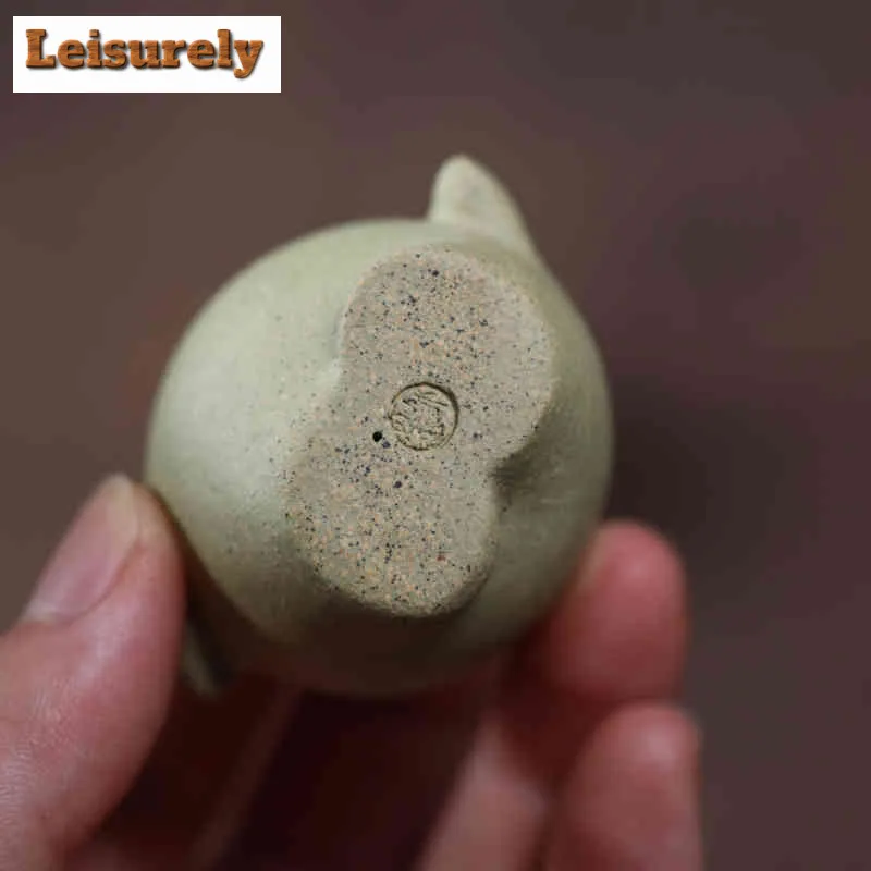 Yixing Zisha Sweet Green Rice Ball Tea Pet Elegant Fish Tank Landscaping Tea Figurine Play Toys Tea Statue Ornaments Supplies