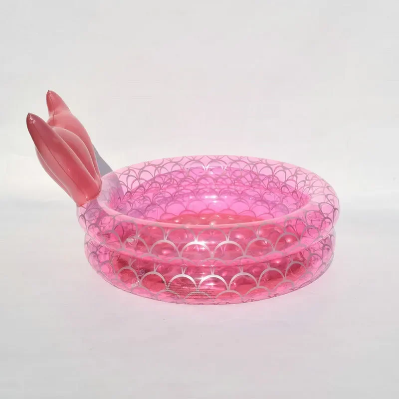 New Mermaids Inflatable Pool Bathing Kids Summer Home Outdoor Swimming Pool Inflatable Square Swimming Pool For Kids Gifts Girl 6