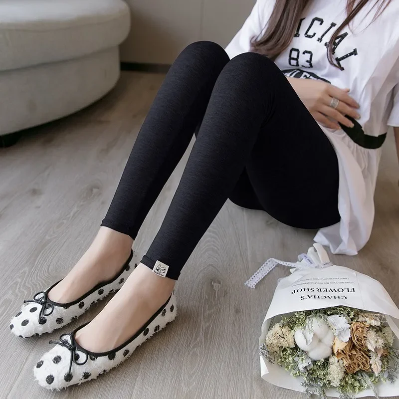 Maternity Pants Summer Maternity Legging Cotton Modal High Waist Low Waist Legging Women Comfortable Breathable Elastic Leggings