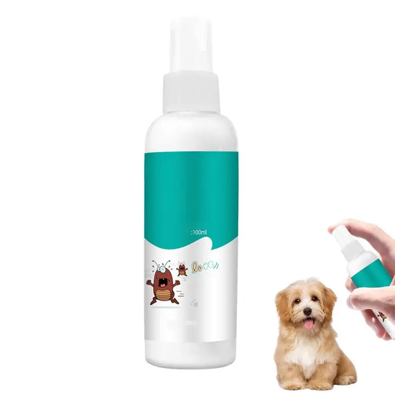 

100ml Pet Home Spray Repel Fleas Lice Treatments Spray Quick And Handy Fleas Ticks Repellent For Indoor Outdoor Dogs Cats