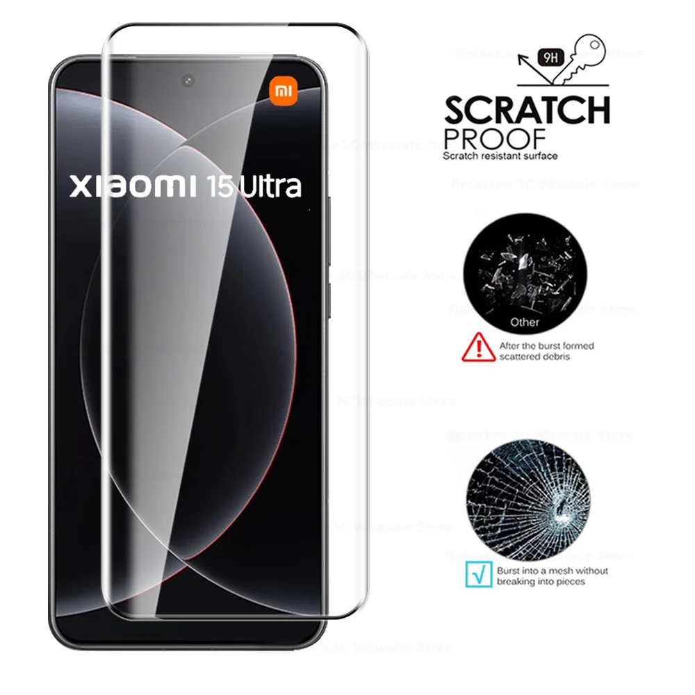 Premium 9D Curved Tempered Glass Screen Protector - 1-4 Pack, 6.73 Inches
