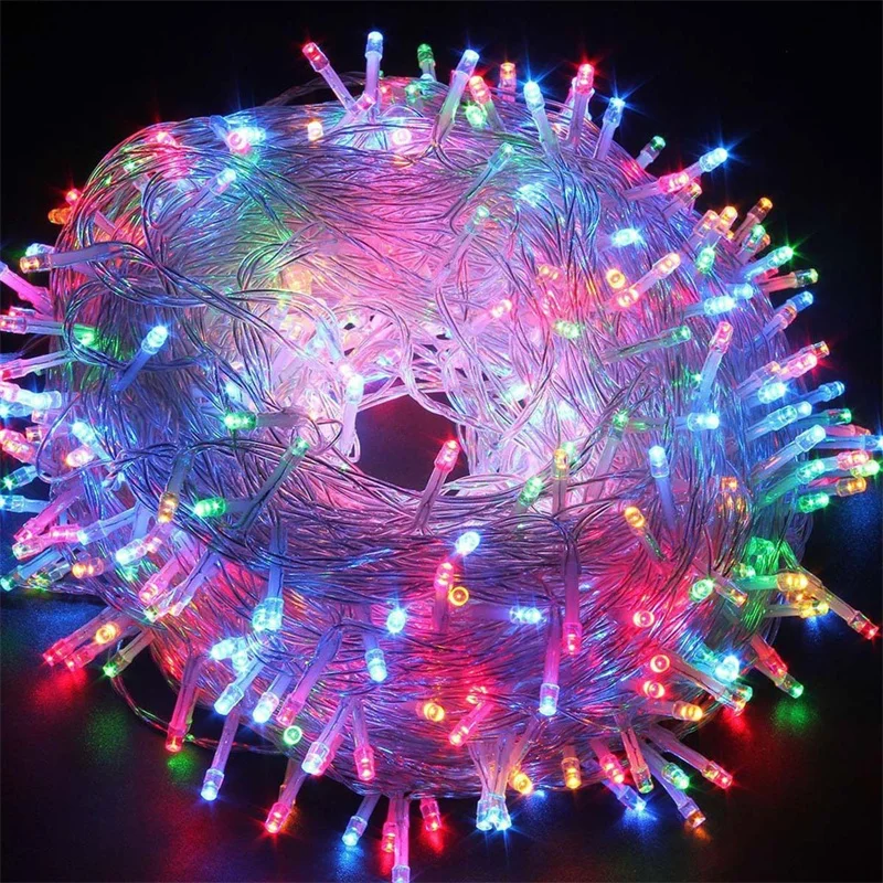 

100M 50M 30M 10M Holiday Led Christmas Lights Outdoor LED Fairy Lighting String Lights Garland Decoration for Party Wedding Home
